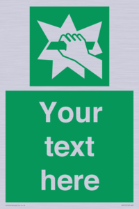 Custom Break Glass Sign